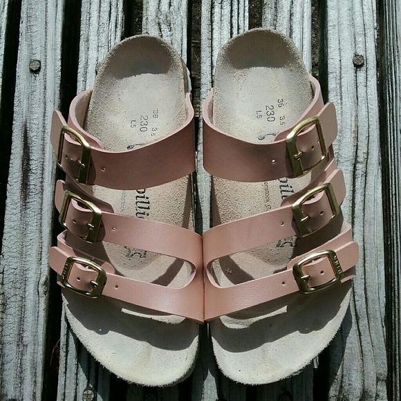 Birkenstock Shoes - Birkenstock Papillio Multi-Strap Sandals Metallic